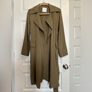 Soft trench style jacket